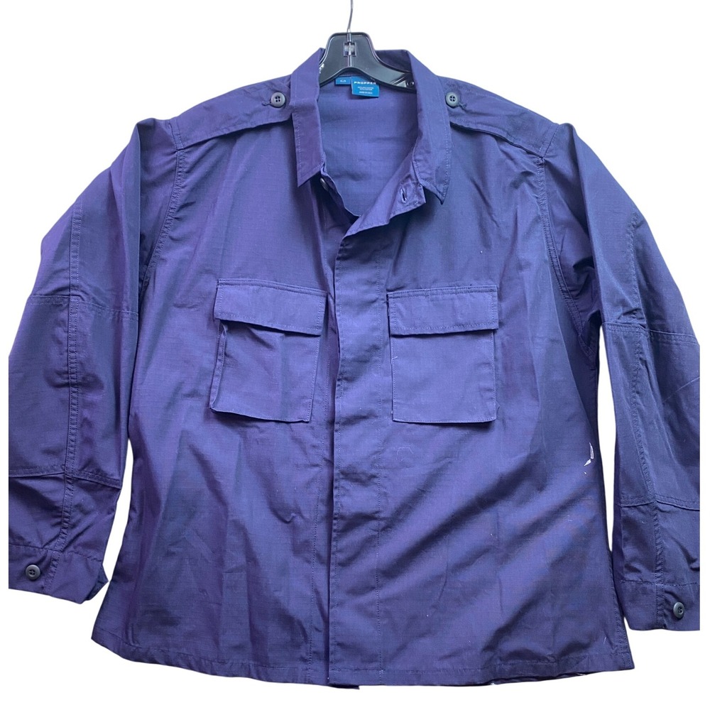 Propper Shirt Mens Large Tactical Jacket‎ Button Up Blue Workwear Utility